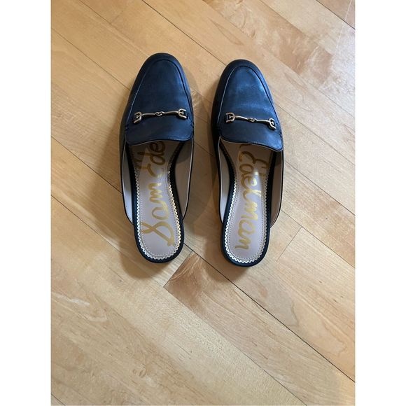 Sam Edelman Shoes - Sam Edelman Linnie Black Flat Mules, size 8.5M